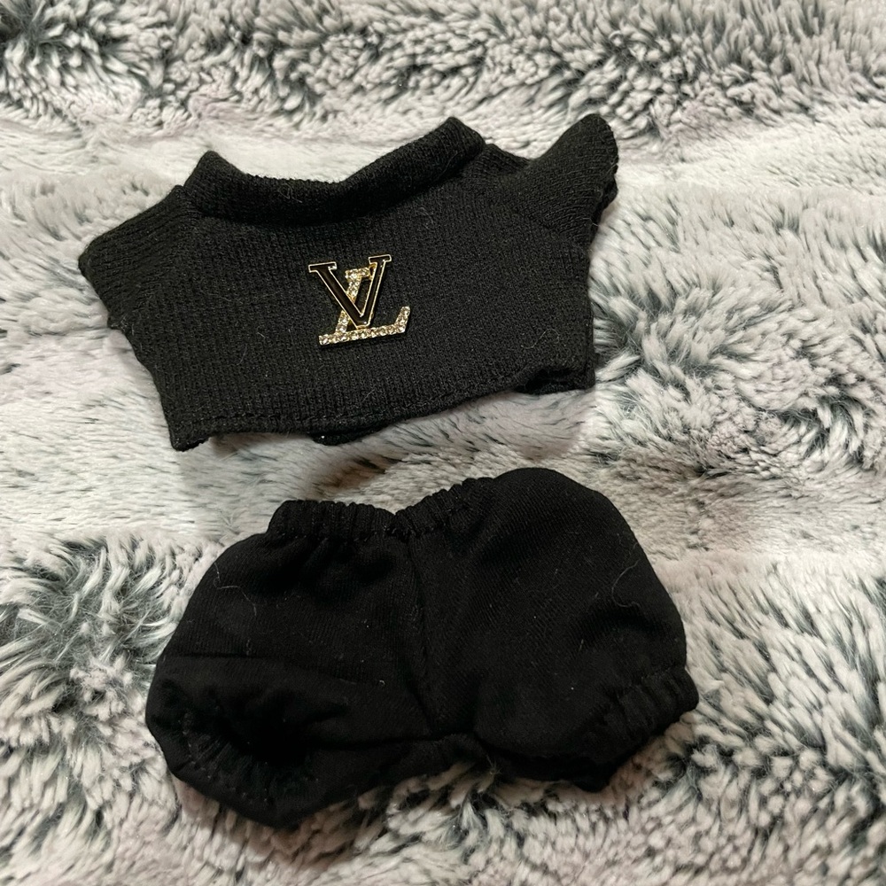 Labubu LV Sweater and Pants Outfit
